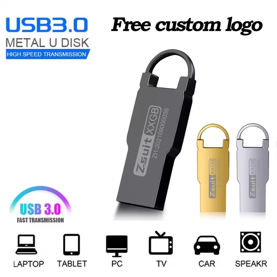 Memoria Flash USB 3.0 de Alta Velocidad 64GB y 32GB | Pendrive Met&aacute;lico Impermeable en Uruguay